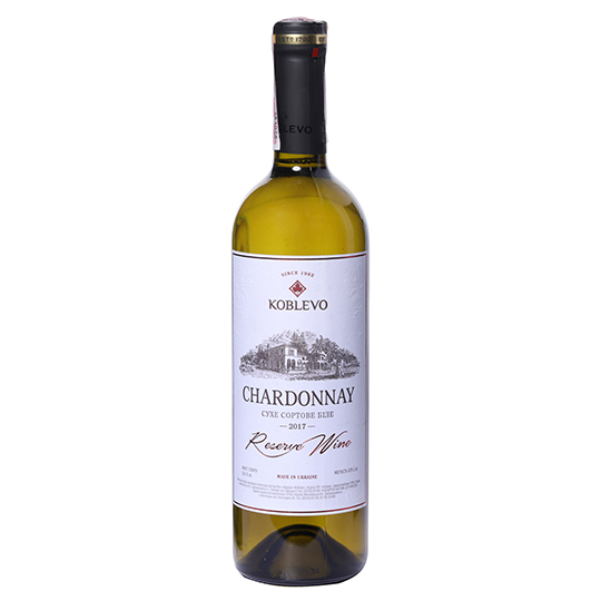 Вино Коблево Reserve Шардоне б/с14%0,75л