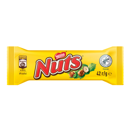 Батончик шоколадний Nuts Single 42г