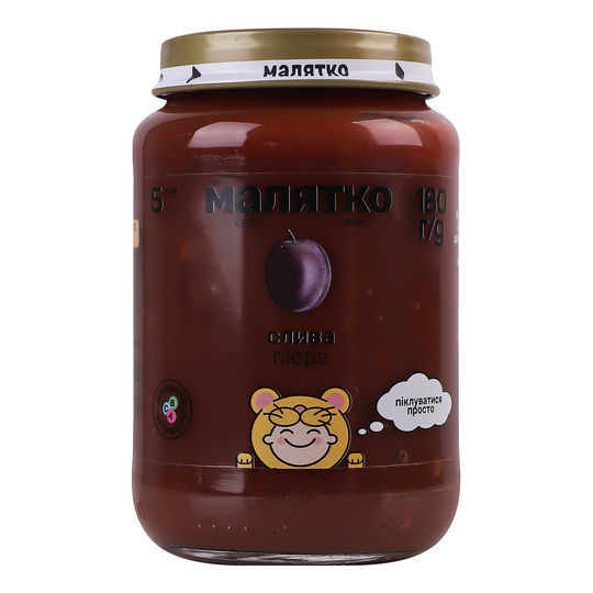 Пюре слива Малятко с/б 180г