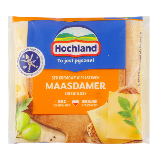 Сир пл.Мааздамер 40% Hochland слайс 130г