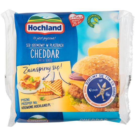 Сир пл.Чеддер 41% Hochland сл.130г