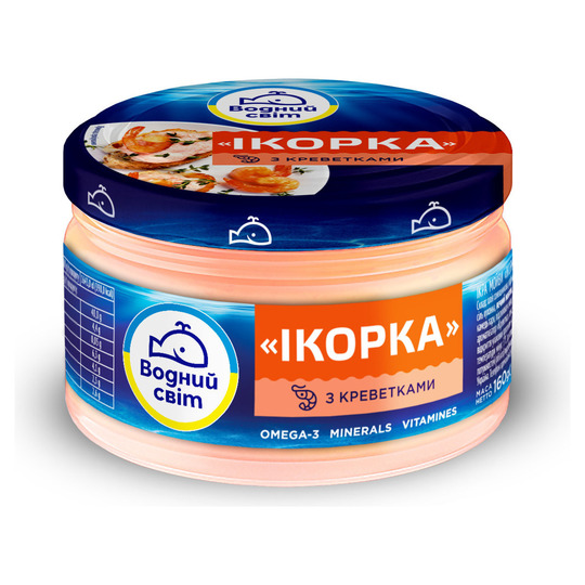 Паста з ікр. риб. кр. Водний світ 160г