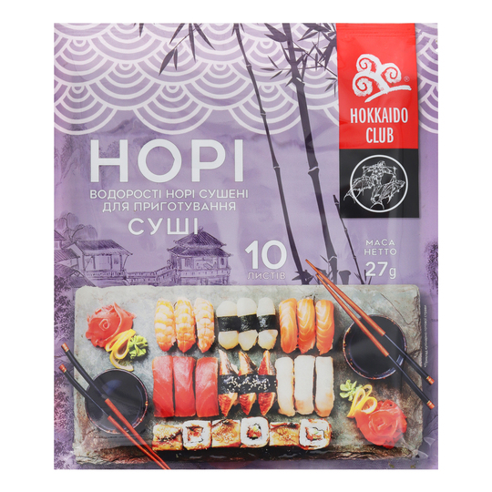 Норі д/приготув.суші Хоккай для клуб 30г