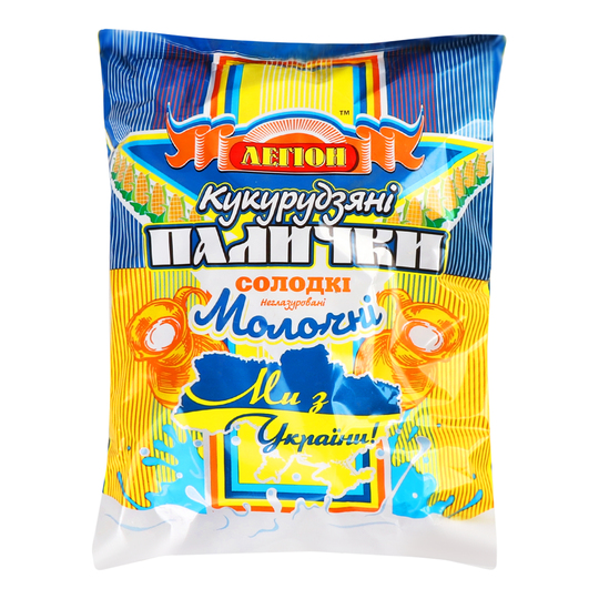 Палички кукуруд.молочні Легион 50г