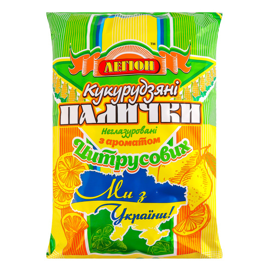 Палички кукуруд.цитрус Легион 150г