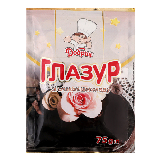 Глазурь Добрик шоколадна 75г