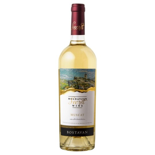 Вино Bostavan Muscat б/н.сол11,5%0,75л