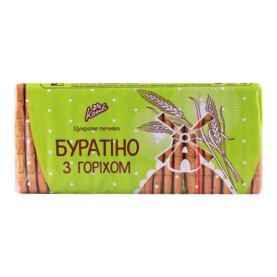 Печиво цукрове буратіно горіх Конті 450г