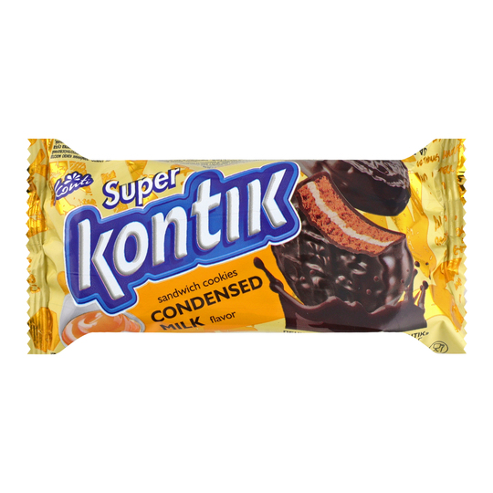 Печиво-сендвіч згущ.мол.super Kontik 90г