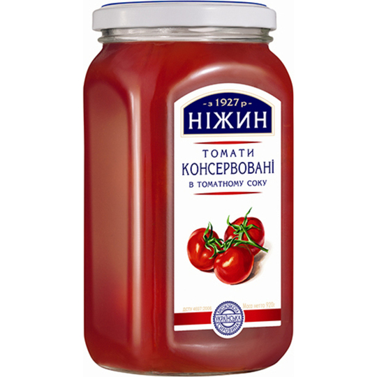Помідори конс.в том.соусі Ніжин 920мл