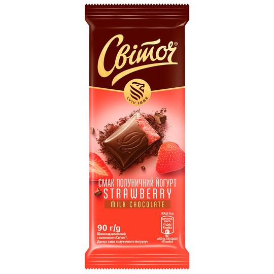 Шоколад м.полун.йогуртом.Світоч 90г