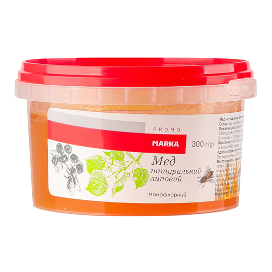 Мед Липовий натур.Marka Promo 300г