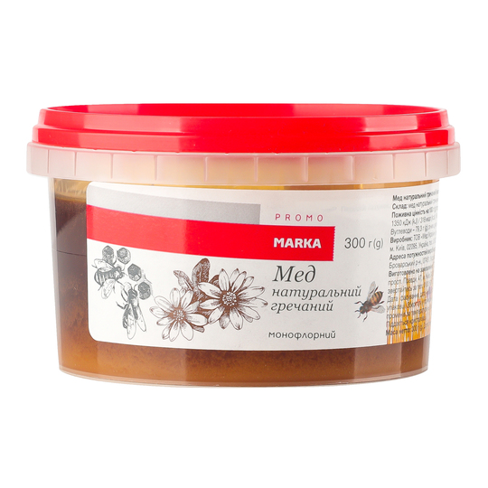 Мед гречаний натур.Marka Promo 300г
