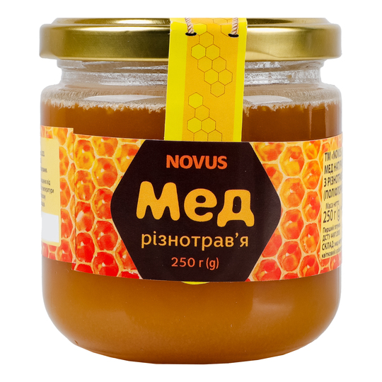 Мед натуральний різнотрав'я Novus 250г