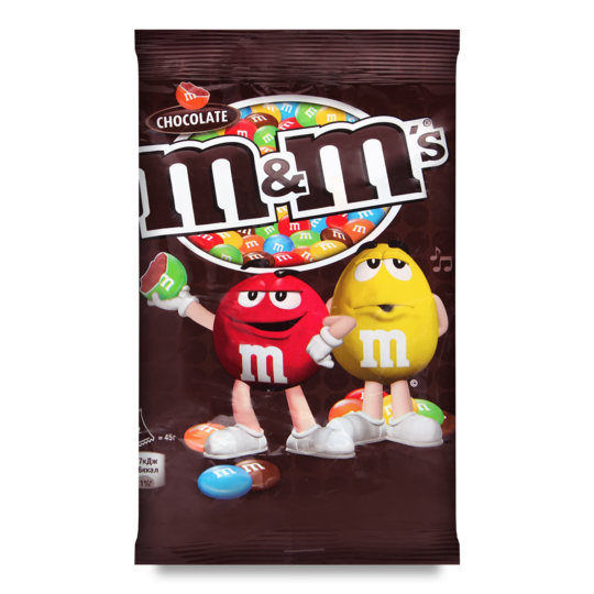 Драже шок.M&M's з молоч.шоколадом 90г