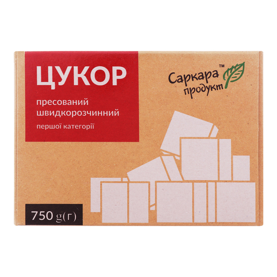 Цукор прес.кубик Саркара Продукт 0,75кг