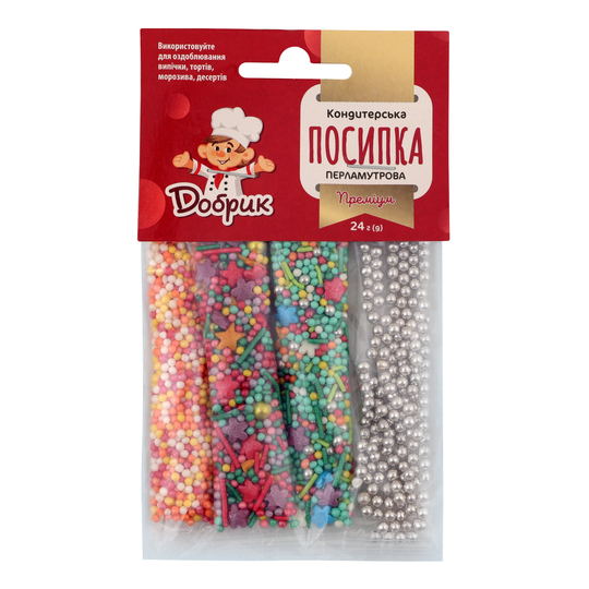 Посипка перламутрова преміум Добрик 24г