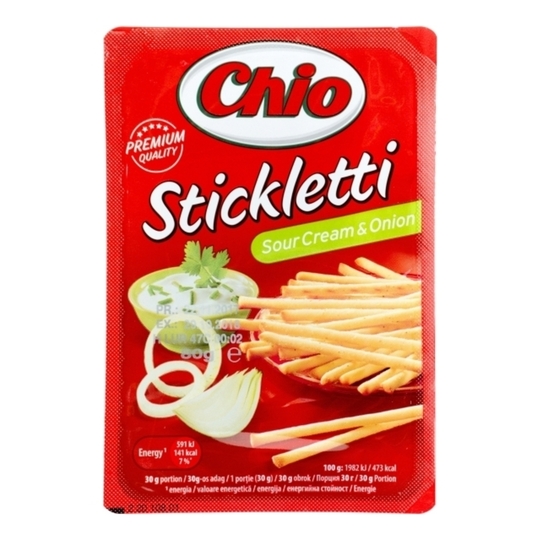 Соломка сол.Stickletti смет.циб.Chio 80г