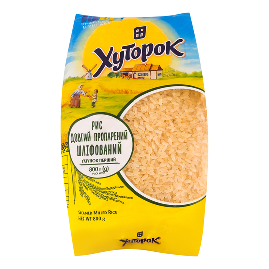 Рис пропарений Хуторок 800г