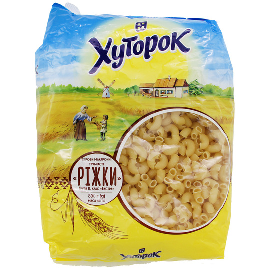 Макарони РіжкиХуторок 800г