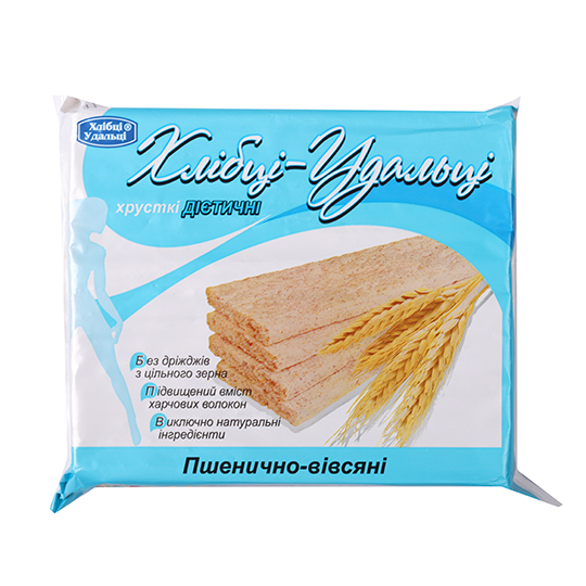 Хлібці пш.-вівсяні д/діаб.Хліб.Удал.100г