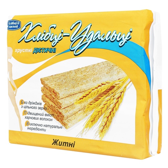 Хлібці житні д/діаб. Хліб.Удал.100г