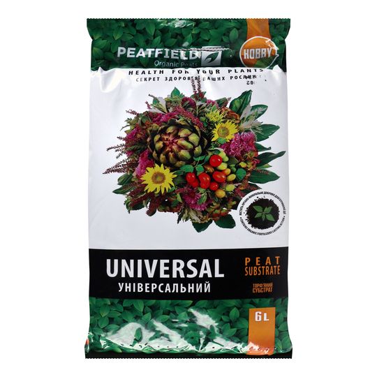 Субстрат торф.Peatfield унів.6л
