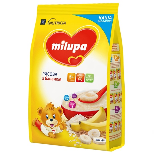 Каша Milupa рисова з бананом 210г