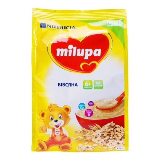 Каша безмолочна вівсяна Milupa 170г
