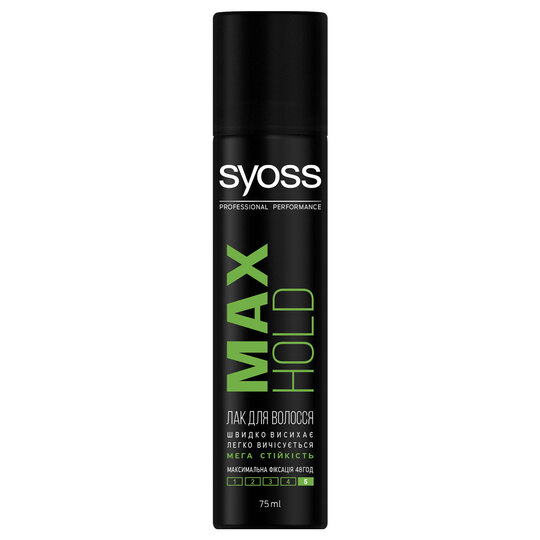 Лак д/вол.Syoss Max Hold Mini Spray 75мл