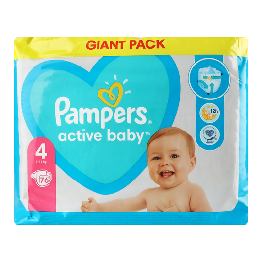 Підгузки Active Baby (9-14кг) Pampers 76