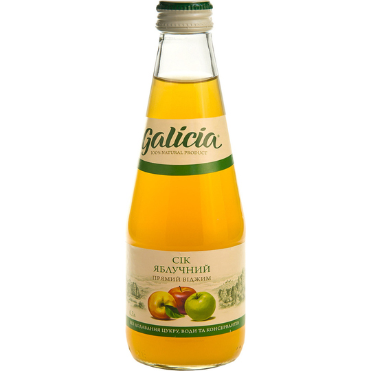 Сік Galicia яблуко 0,3л с/пл