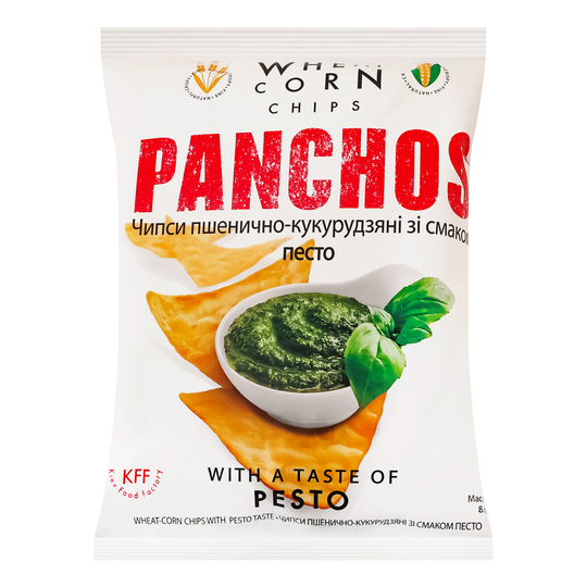 Чипси зі смаком соусу песто Panchos 82г