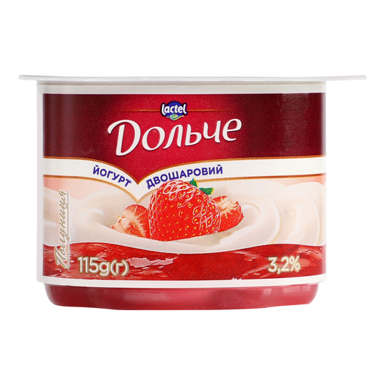 Йогурт 3,2% дв.пол.Дольче кв. ст.0,115