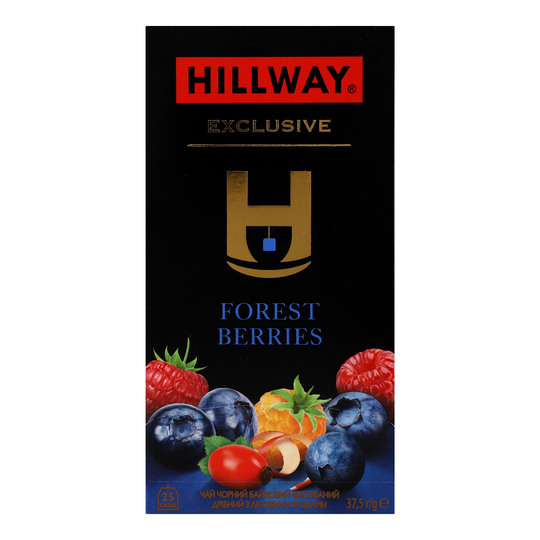 Чай Hillway чорн.з ліс.ягод.ф/к 25*1,5г