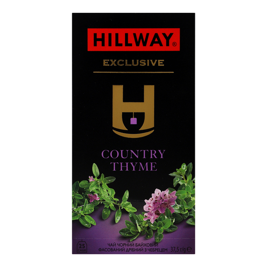 Чай Hillway чорний з чабрец.ф/к 25*1,5г