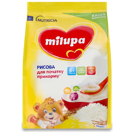 Каша б/м Рисова Milupa 170г