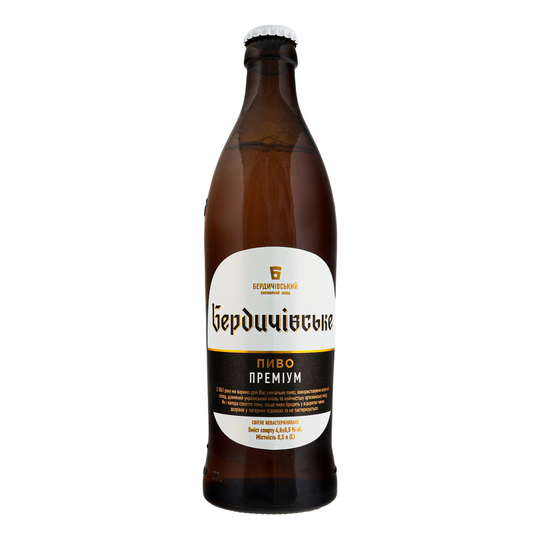 Пиво 0,5л 4,3% Бердичівське Пр.св.ск/пл