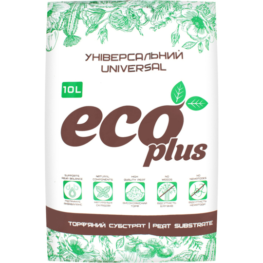 Субстрат торф.ун.Eco Plus 10л