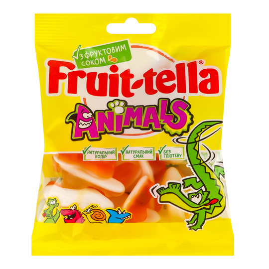 Мармелад жув.Friut-tella ANIMALS 90г