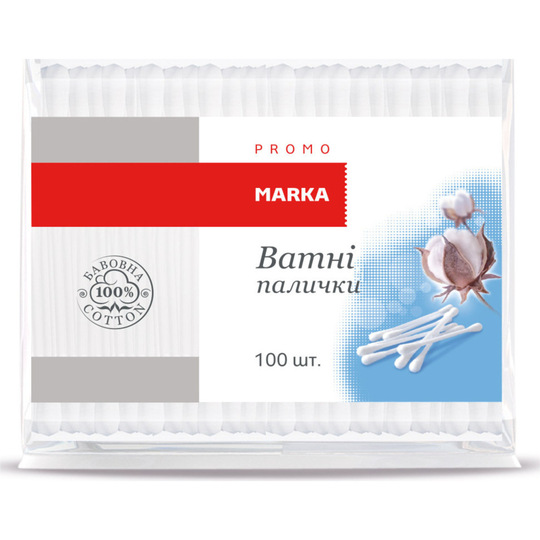 Палички ватні Marka Promo 100шт