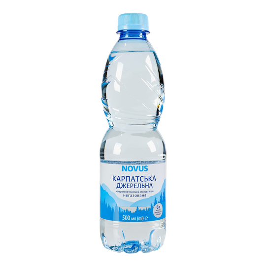 Вода н/газ.Novus Карп.Джерельна 0,5л ПЕТ