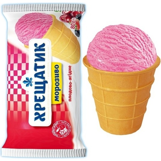 Морозиво пл.-ягід.Хрещатик в ваф.ст.80г