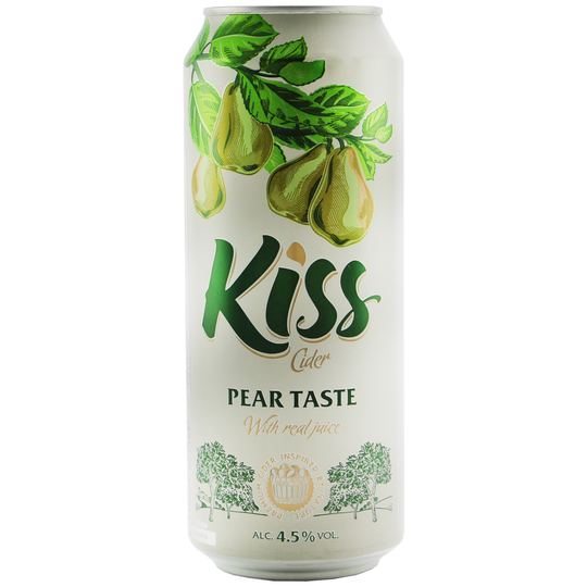 Сидр Kiss Pear 4,5% 0,5л з/б