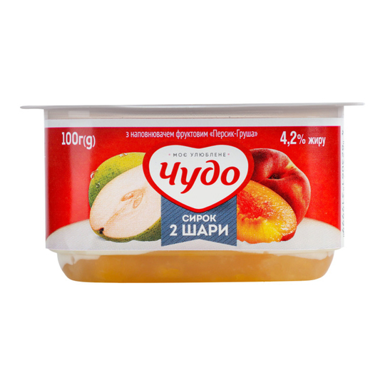 Сирок 4,2% зб.пер.груша Чудо ван.0,100кг