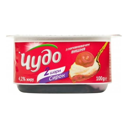 Сирок 4,2% збит.вишня Чудо 0,100кг