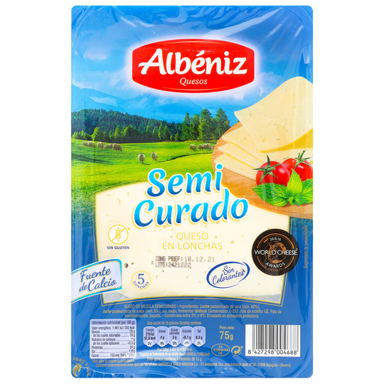 Сир 20% Напівтвердий  Albeniz 80г