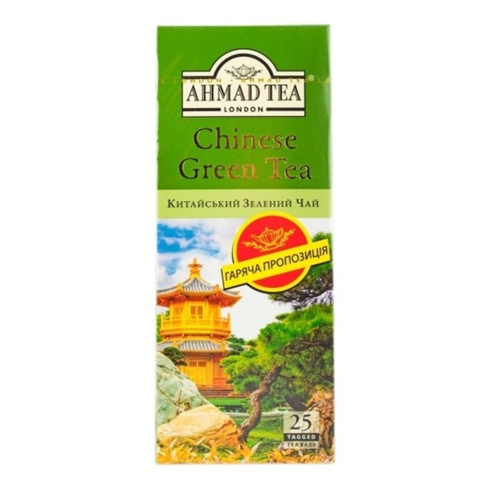 Чай Ahmad Tea з.Кит.пак.с/яр.25х1,8г