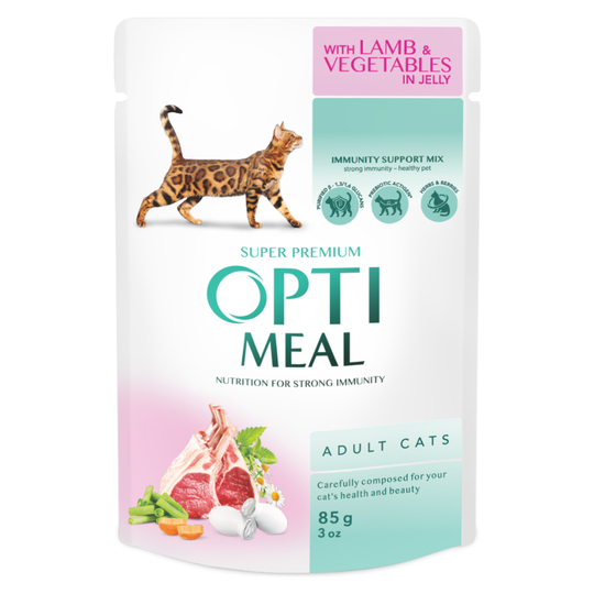 Корм конс.д.кот.ягня Optimeal 85г