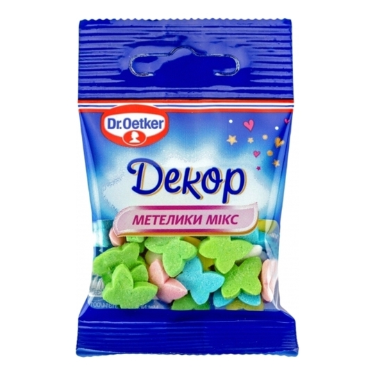 Посипка цук.дек.мет.мікс Dr.Oetker 10 г